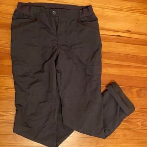 Dark gray fleece lined outdoors pants